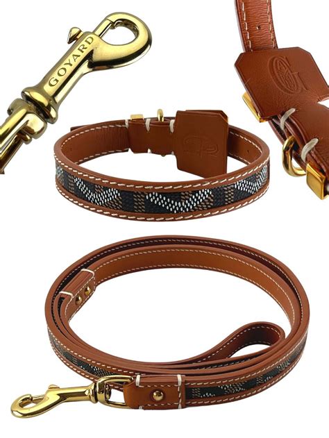 Goyard Edmond Dog Leash and Oscar Collar Set 